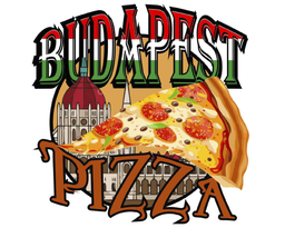 Pizzeria Budapest logo.